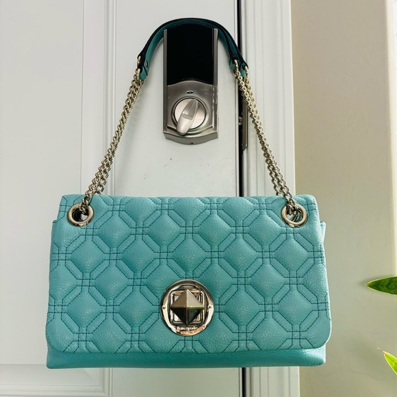 Kate Spade NY Natalia Flap Grain Leather Small Shoulder/Crossbody Bag 11”x6.5”x3 - Picture 2 of 16